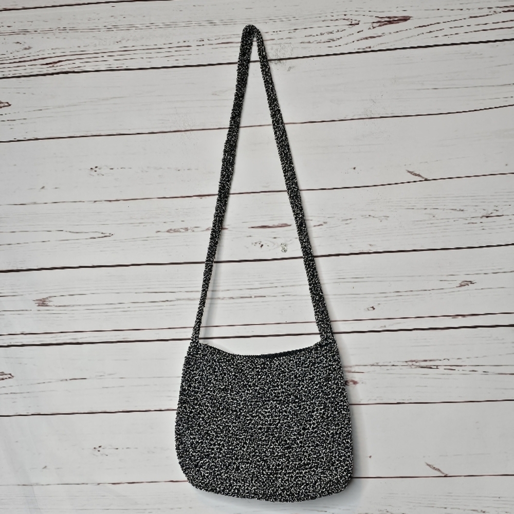 The Sak Black and White Tweed Shoulder Bag
